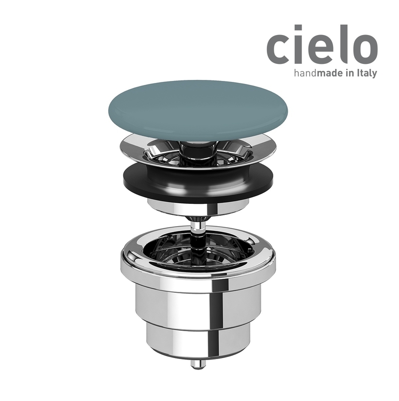 CIELO - PIL01COLOR BA Piletta In Ceramica Universale Color Basal To, Ceramic Waste For Washbasins without Ov