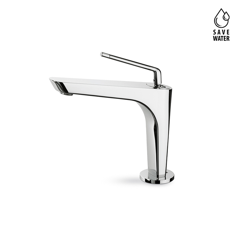 NEWFORM - 68412.01.013 Basin Mixer Without Pop-up Waste WH 矮身龍頭